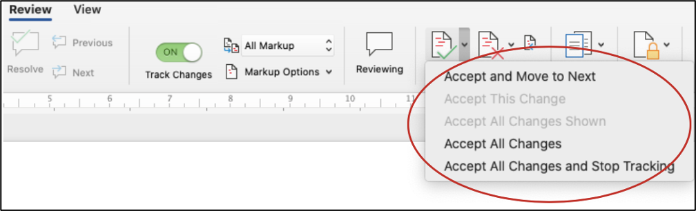 How to Accept and Reject Tracked Changes in Microsoft Word